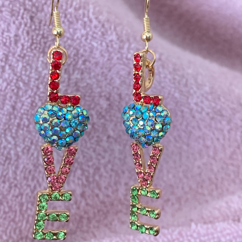 Crystal Love Earrings